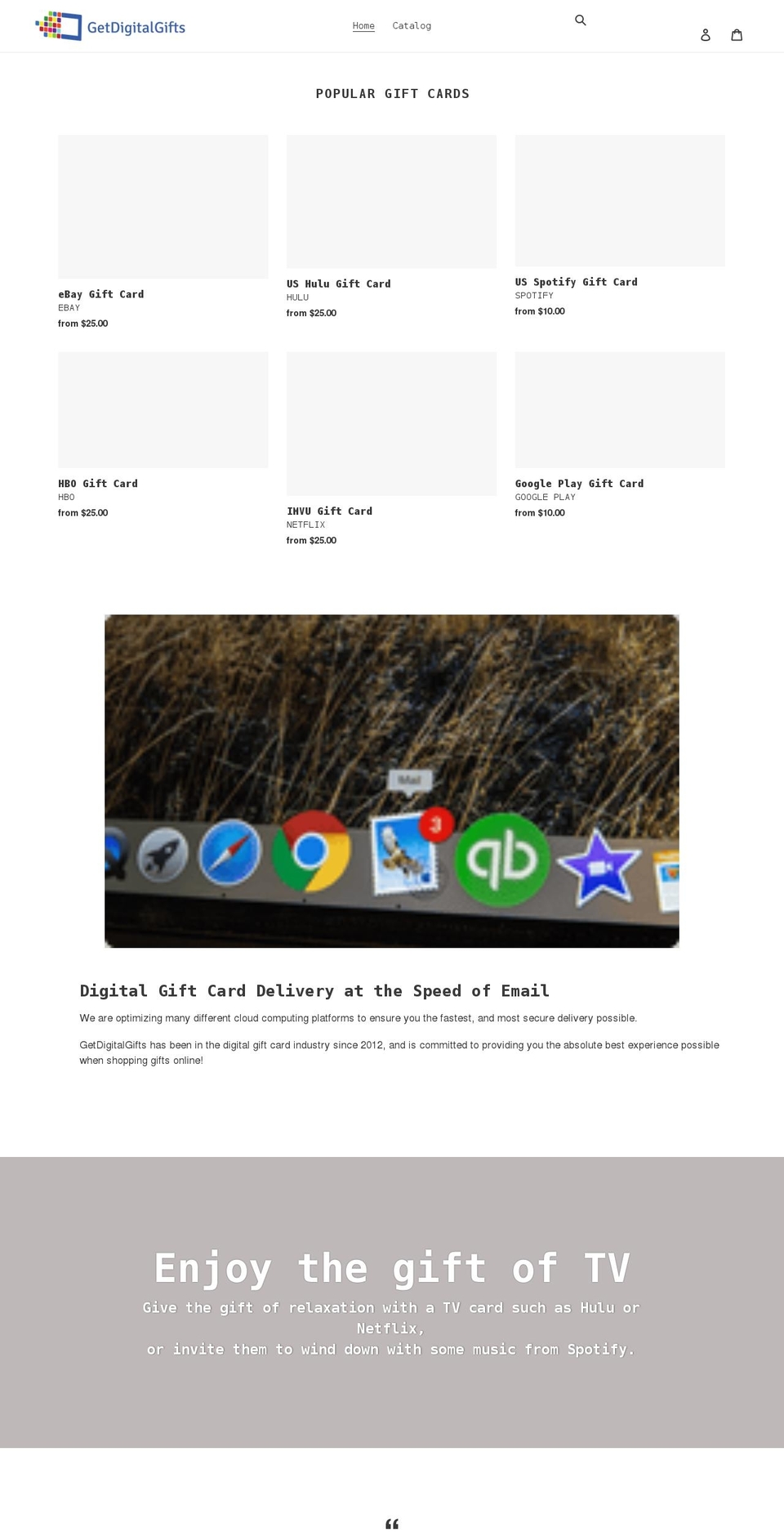 getdigitalgifts.com shopify website screenshot