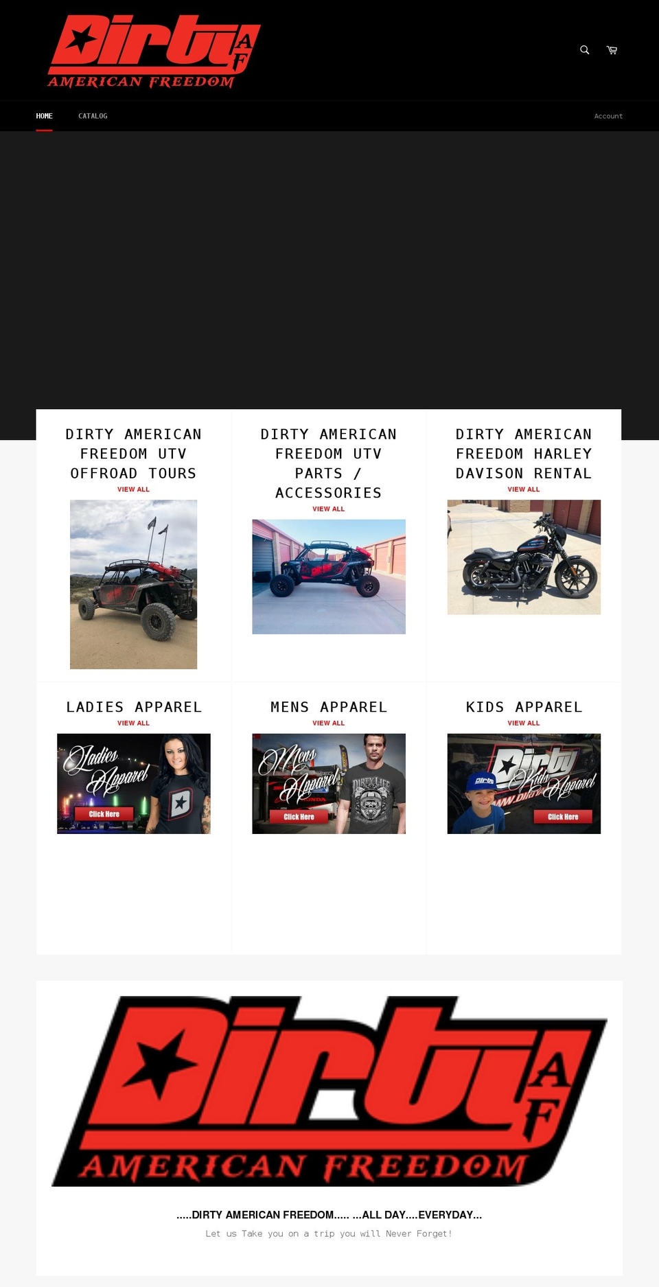 getdirtyaf.com shopify website screenshot