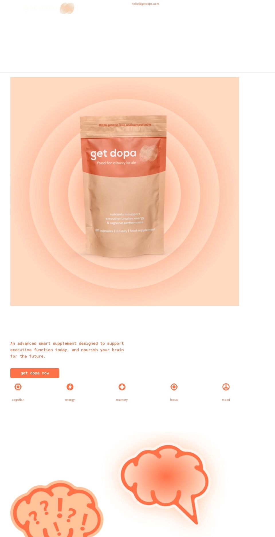 getdopa.com shopify website screenshot