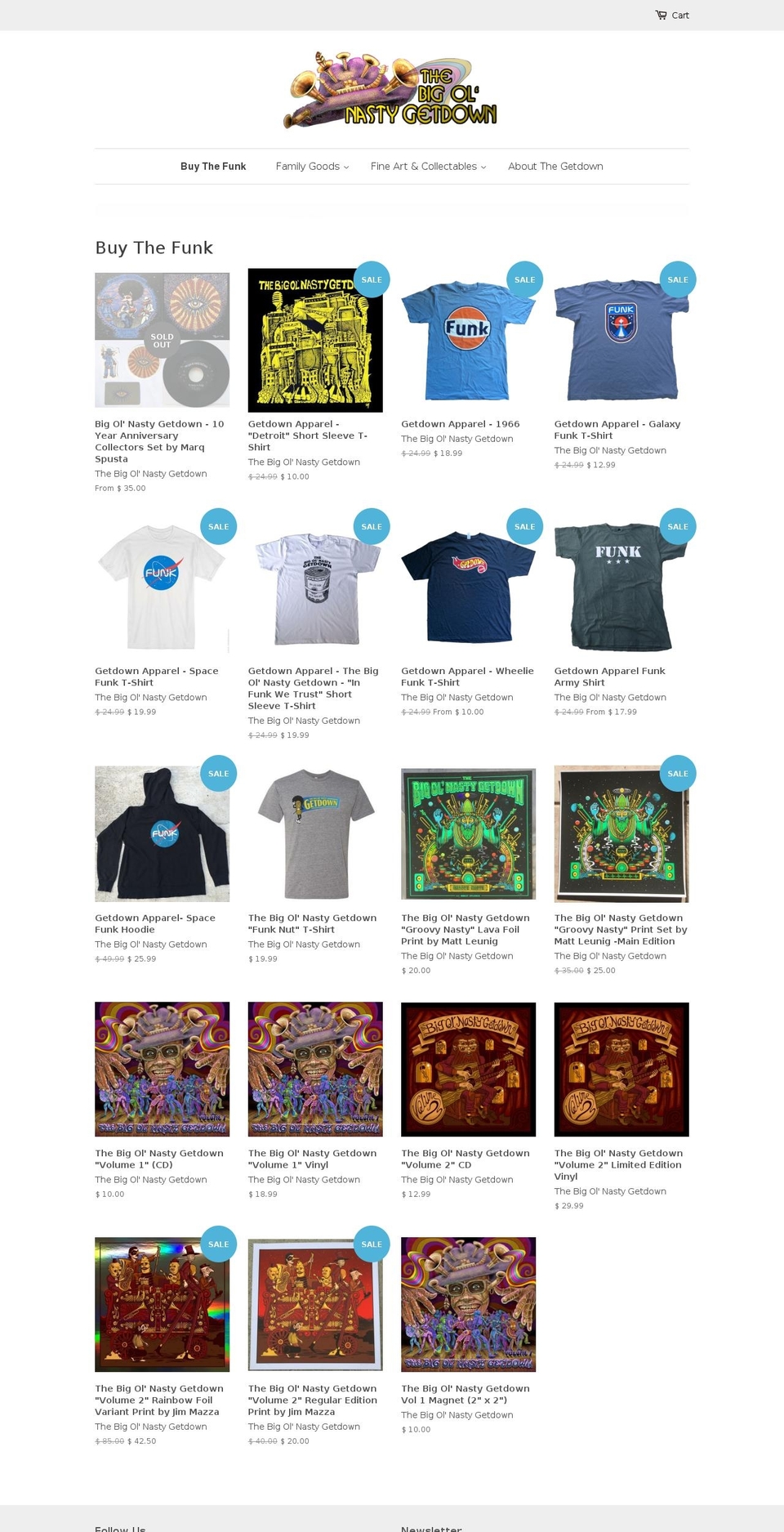 getdownentertainment.net shopify website screenshot
