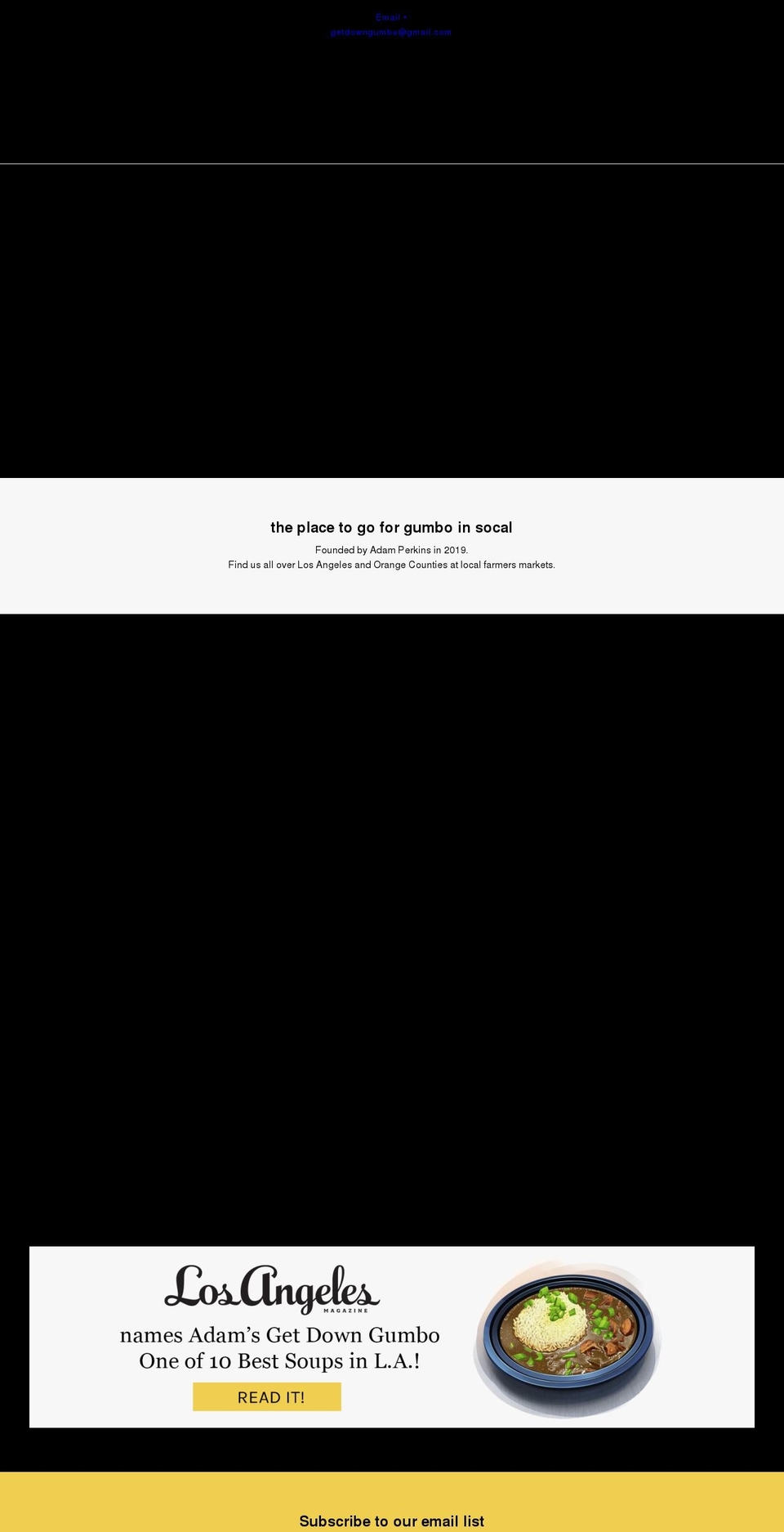 getdowngumbo.com shopify website screenshot
