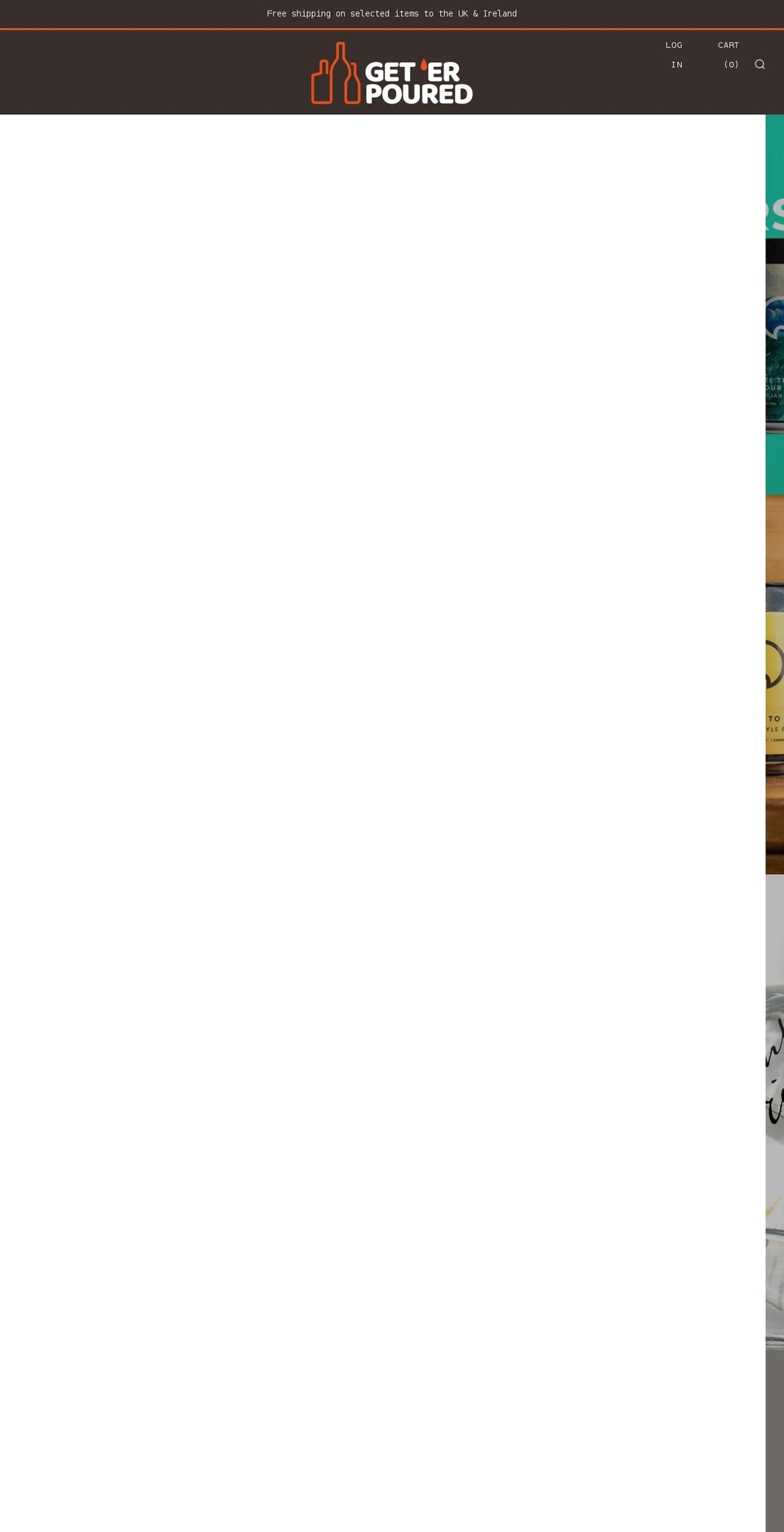 geterpoured.com shopify website screenshot