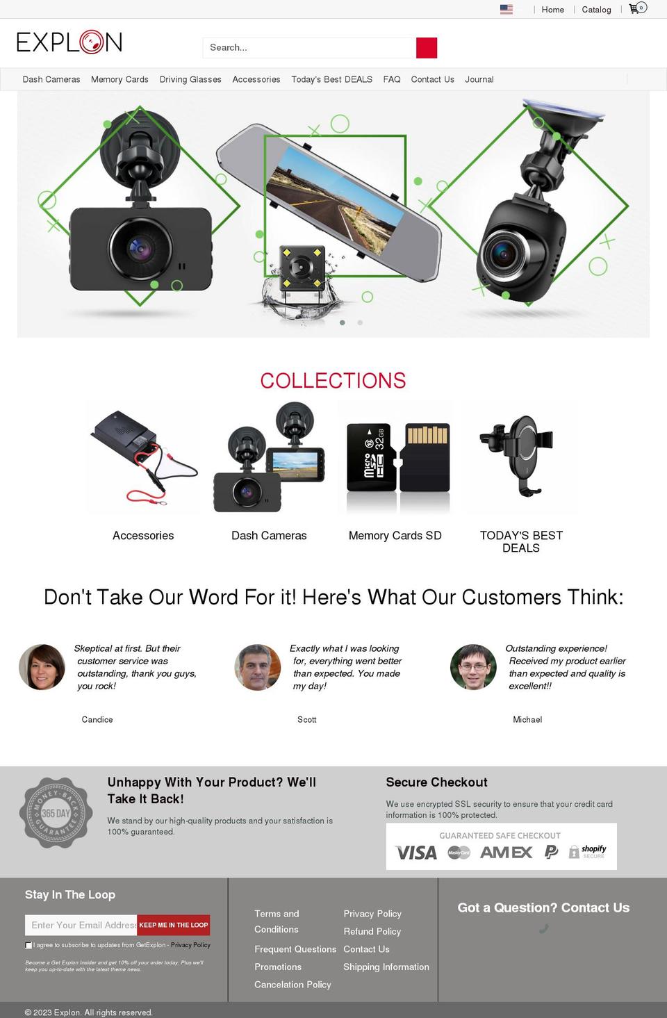getexplon.com shopify website screenshot