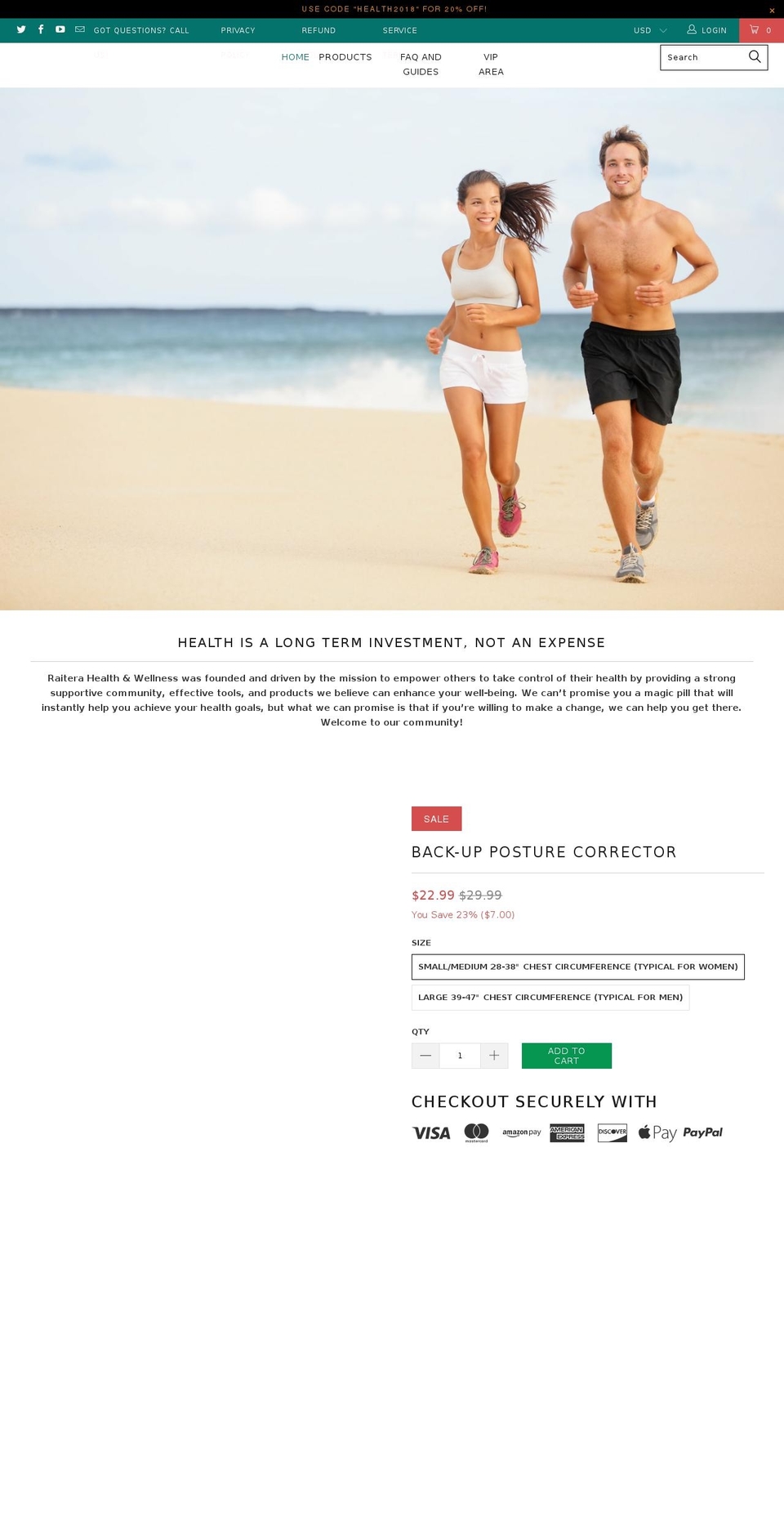 Raitera Health New Shopify theme site example getfasciamaster.com