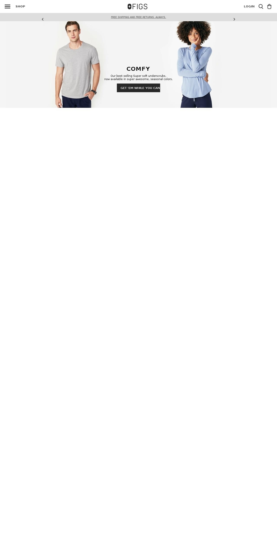getfigs.com — Shopify storefront screenshot
