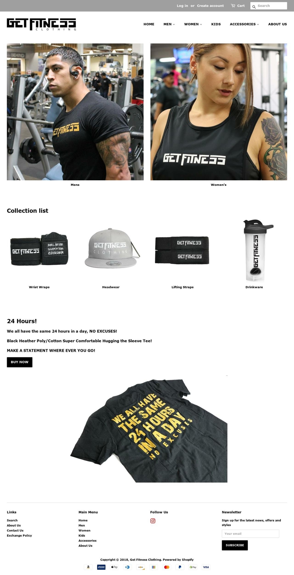 getfitnessclothing.com — Shopify storefront screenshot
