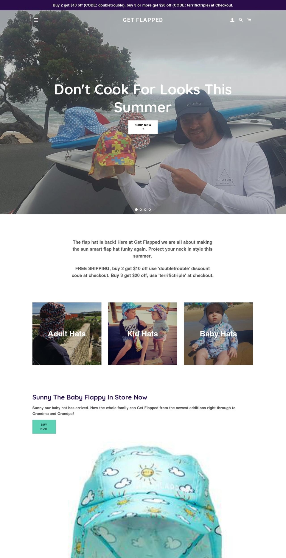 getflapped.com shopify website screenshot