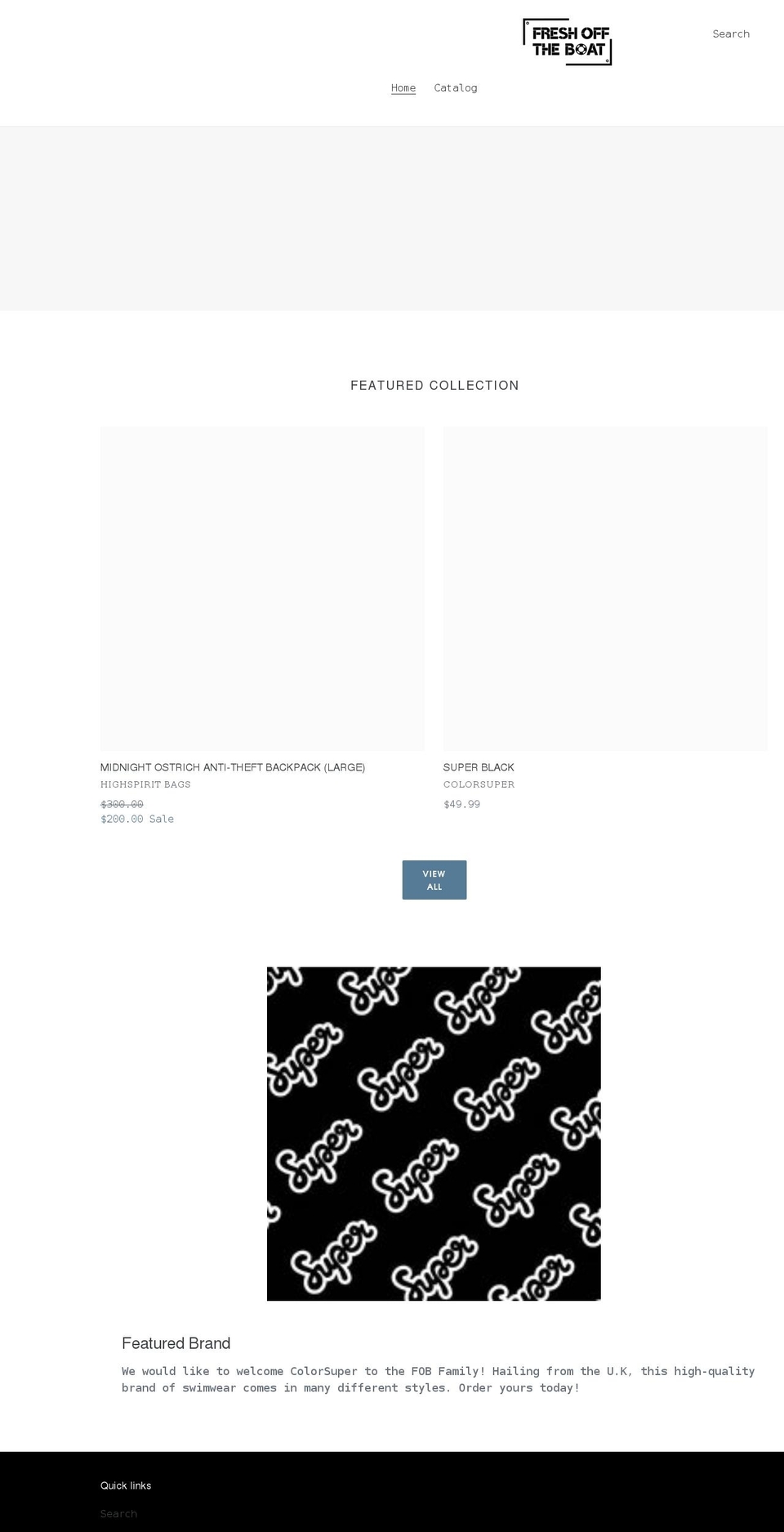 getfob.com shopify website screenshot