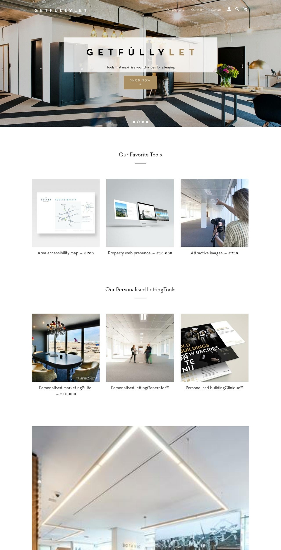 getfullylet.com — Shopify storefront screenshot