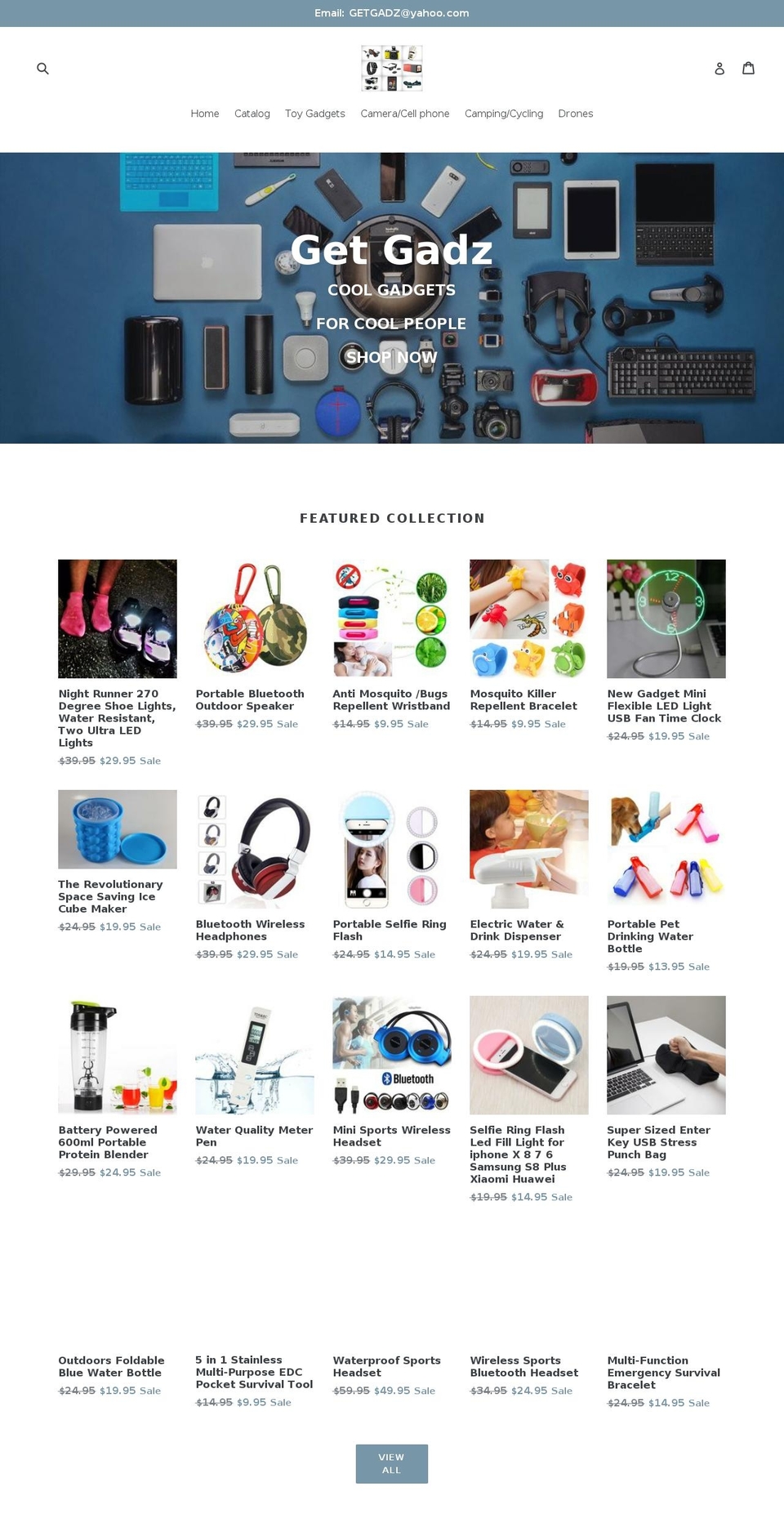 getgadz.com — Shopify storefront screenshot