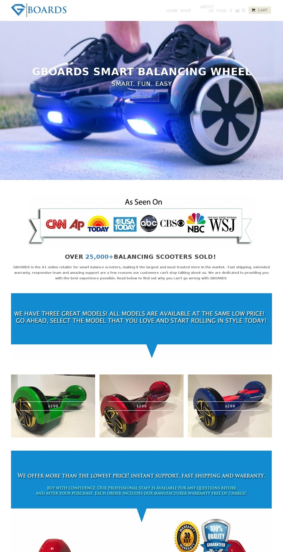 getgboards.com shopify website screenshot