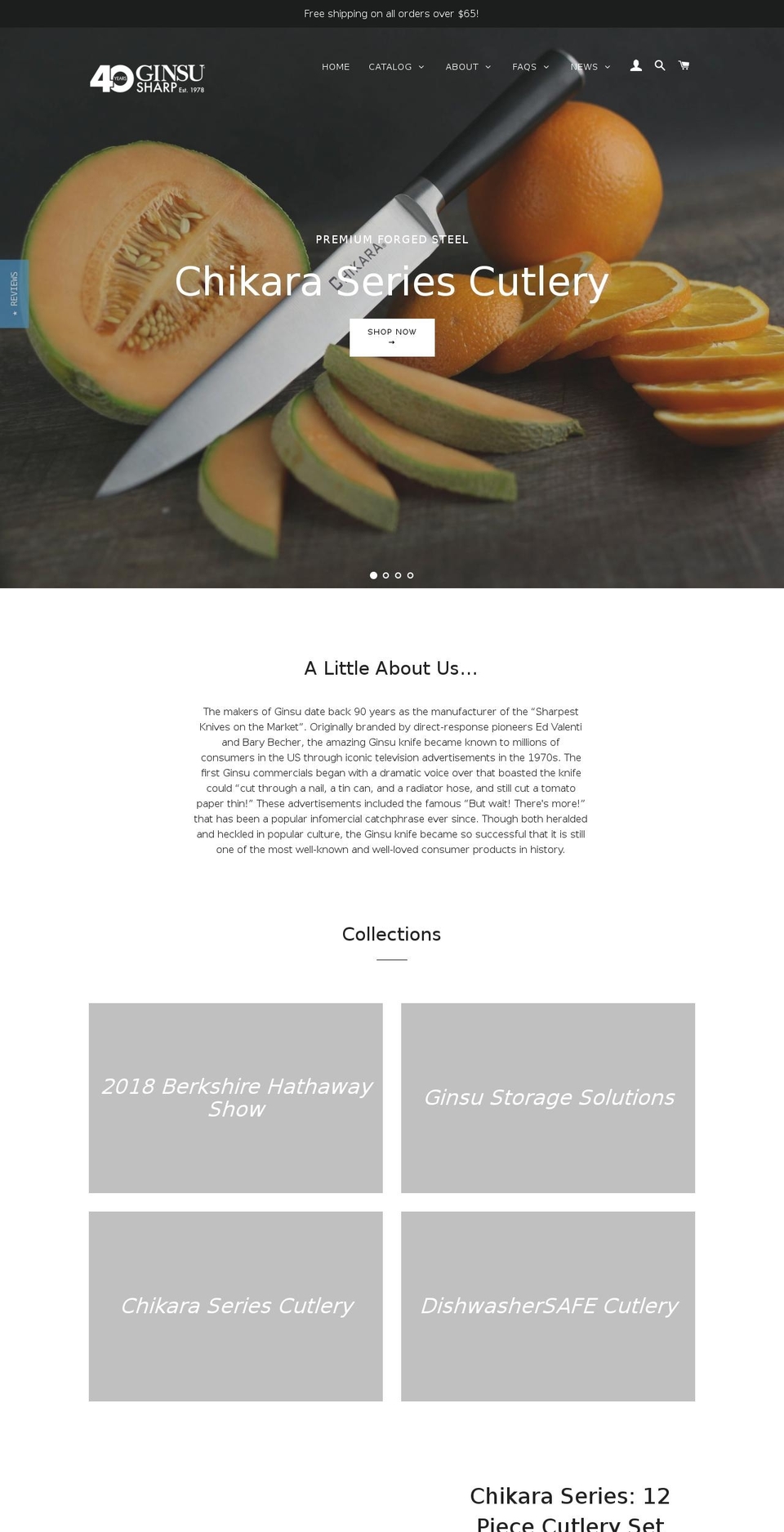 getginsu.com — Shopify storefront screenshot