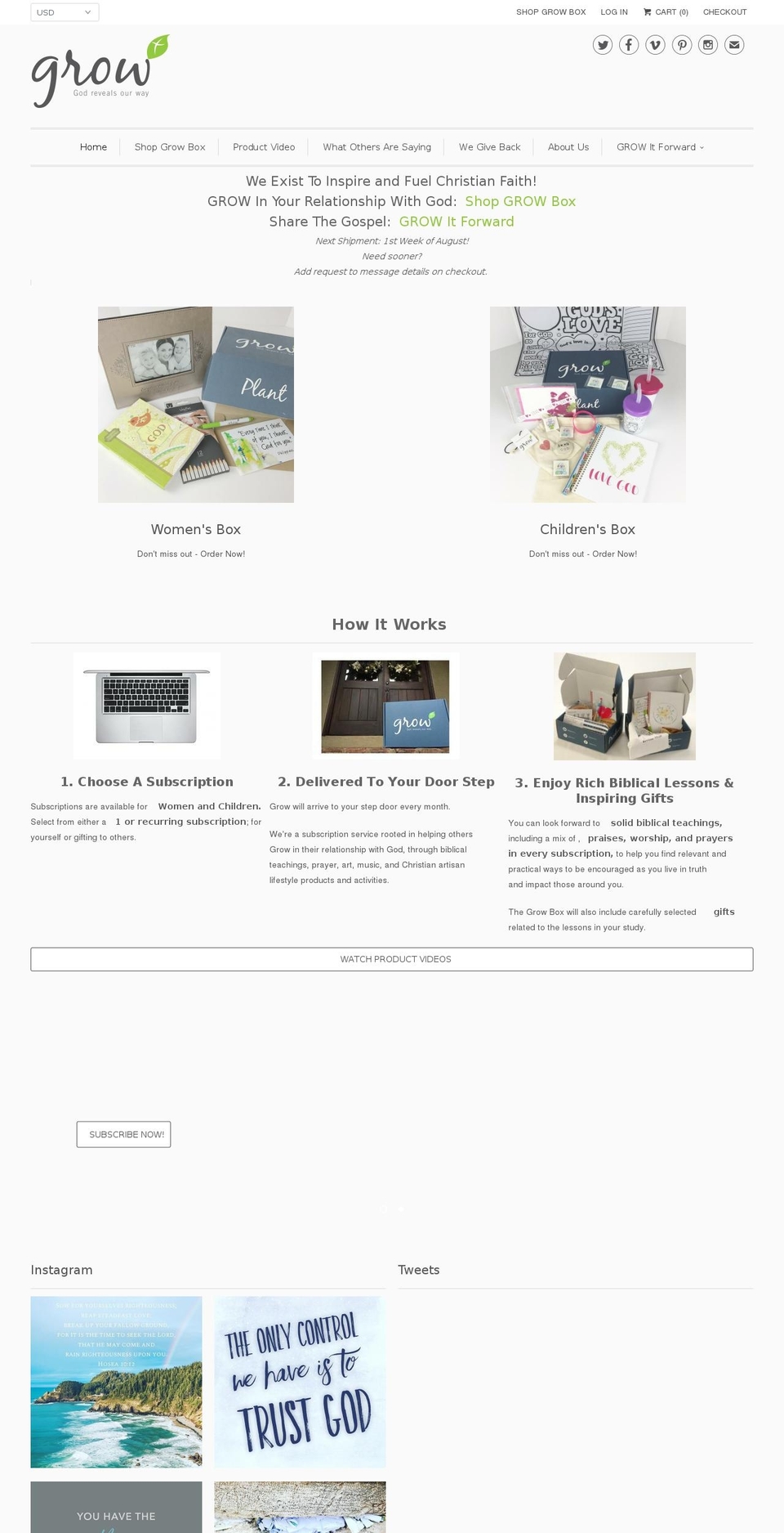 getgodbox.com — Shopify storefront screenshot
