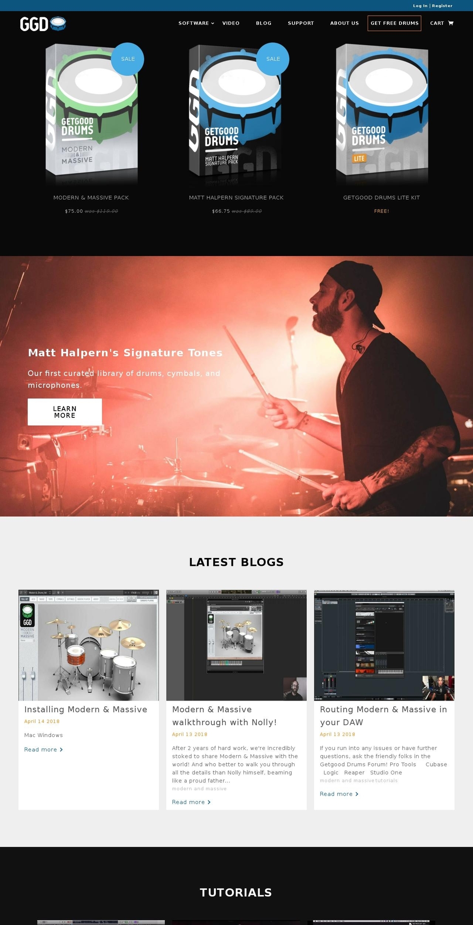 getgooddrums.com shopify website screenshot
