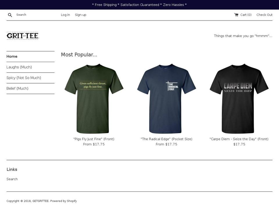 getgrittee.com — Shopify storefront screenshot