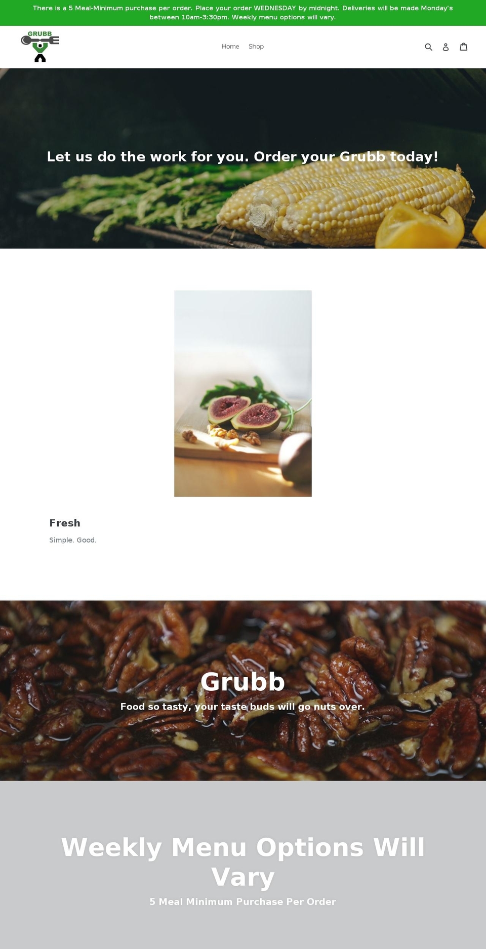 getgrubb.com — Shopify storefront screenshot