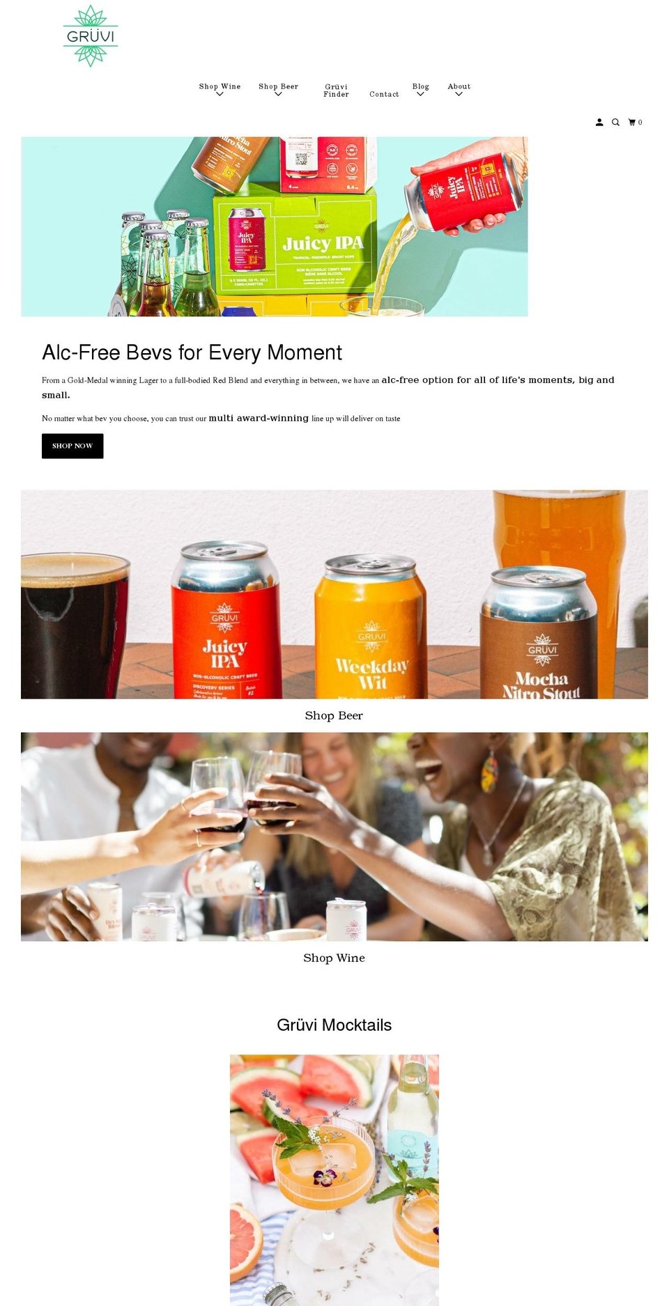getgruvi.com shopify website screenshot