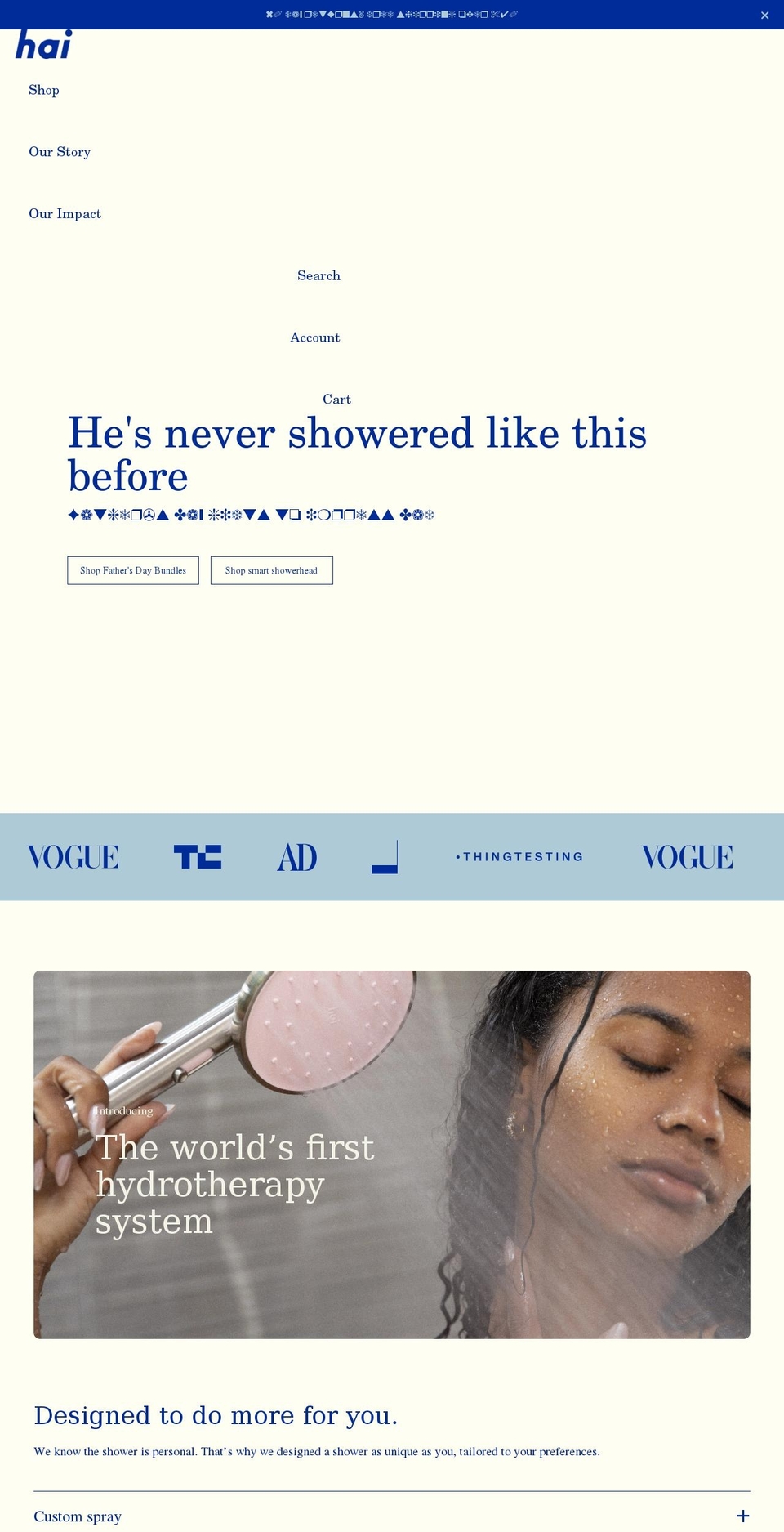 gethai.com shopify website screenshot