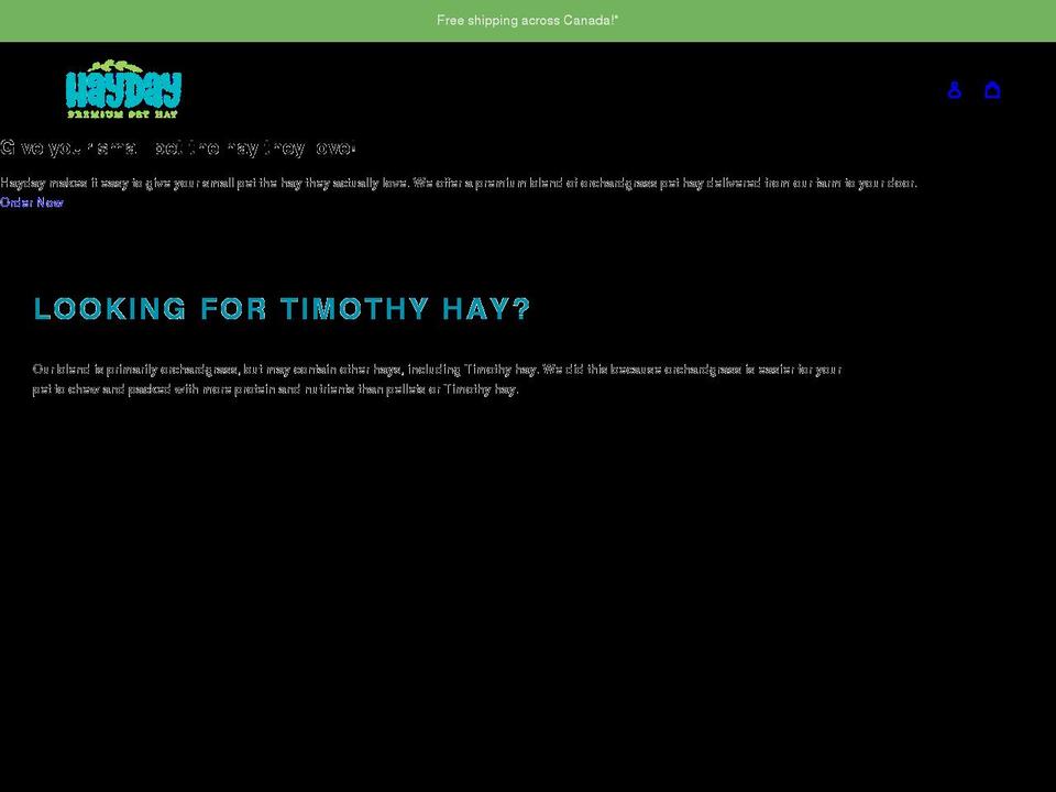 gethayday.com shopify website screenshot