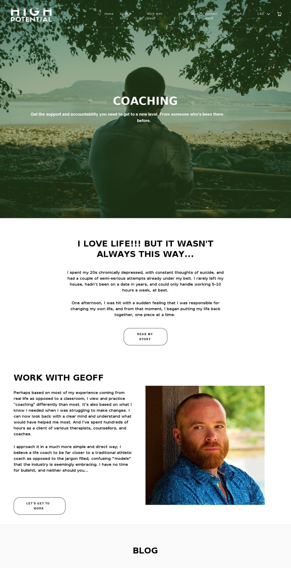 gethighpotential.com shopify website screenshot