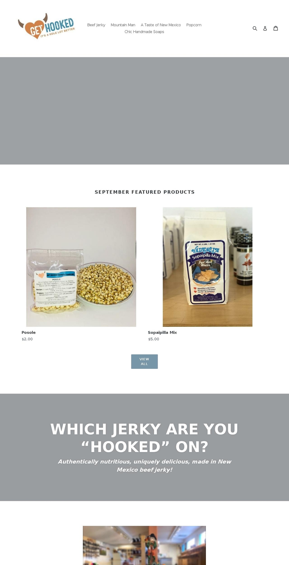 gethookedonjerky.com shopify website screenshot