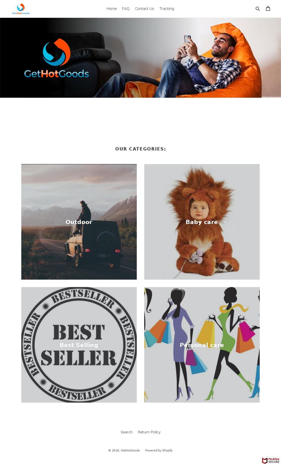 gethotgoods.com — Shopify storefront screenshot