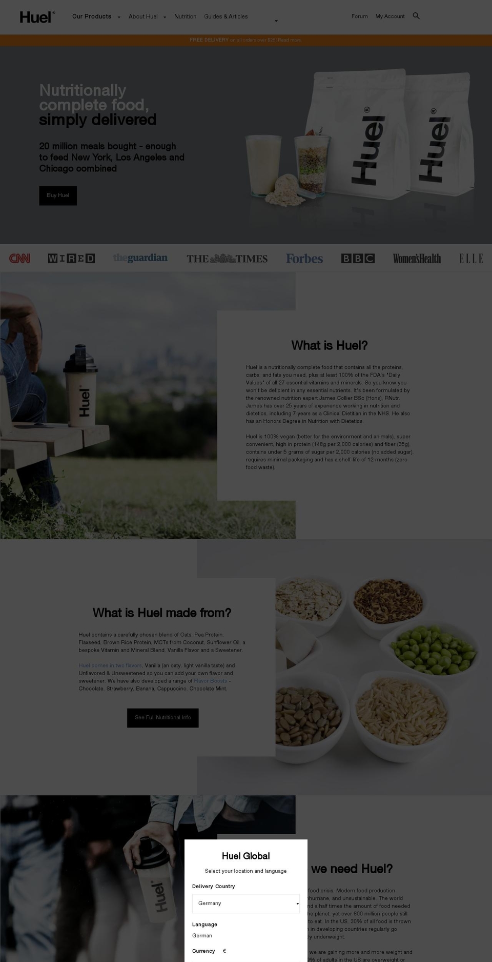 gethuel.com shopify website screenshot