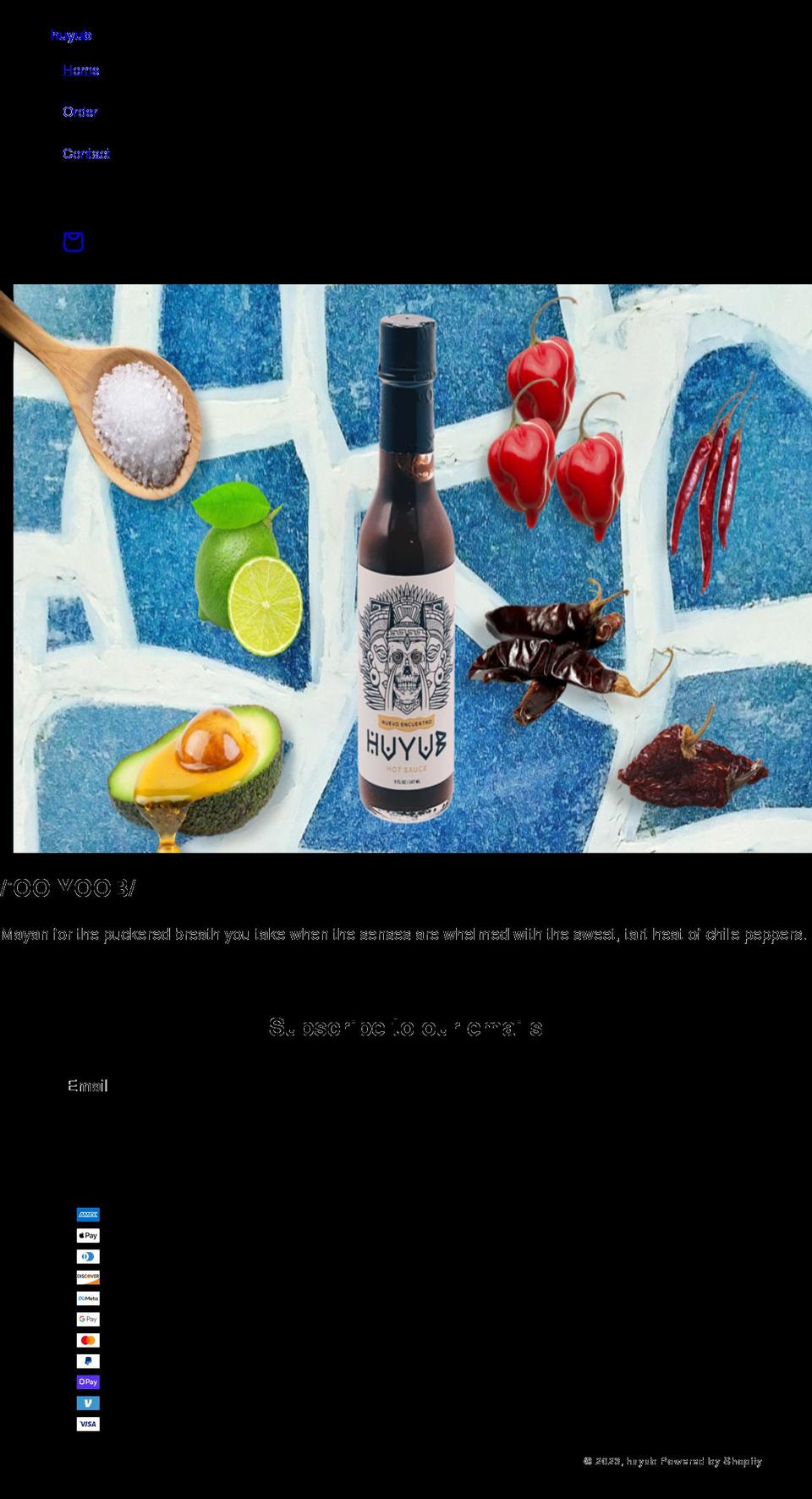 gethuyub.com shopify website screenshot