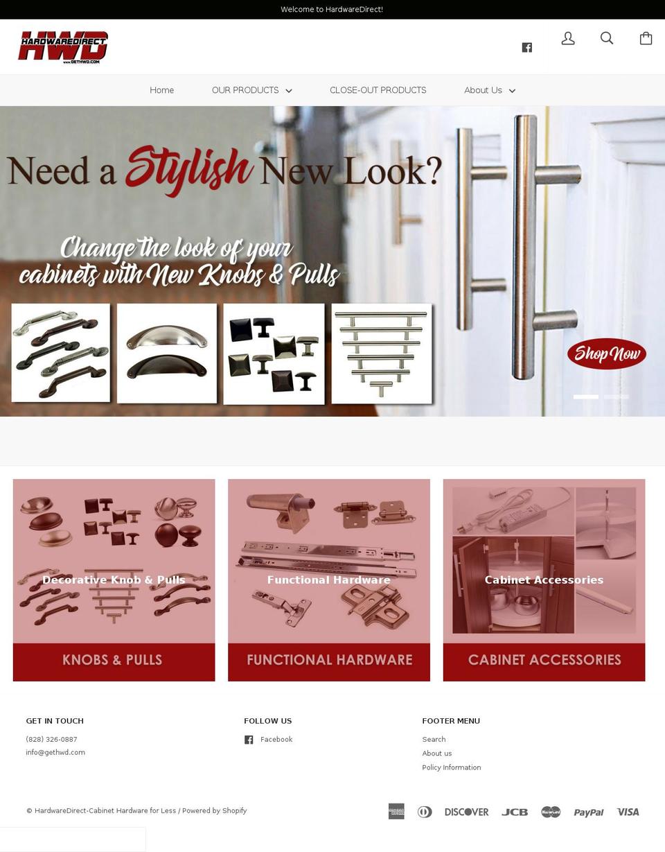 gethwd.com shopify website screenshot