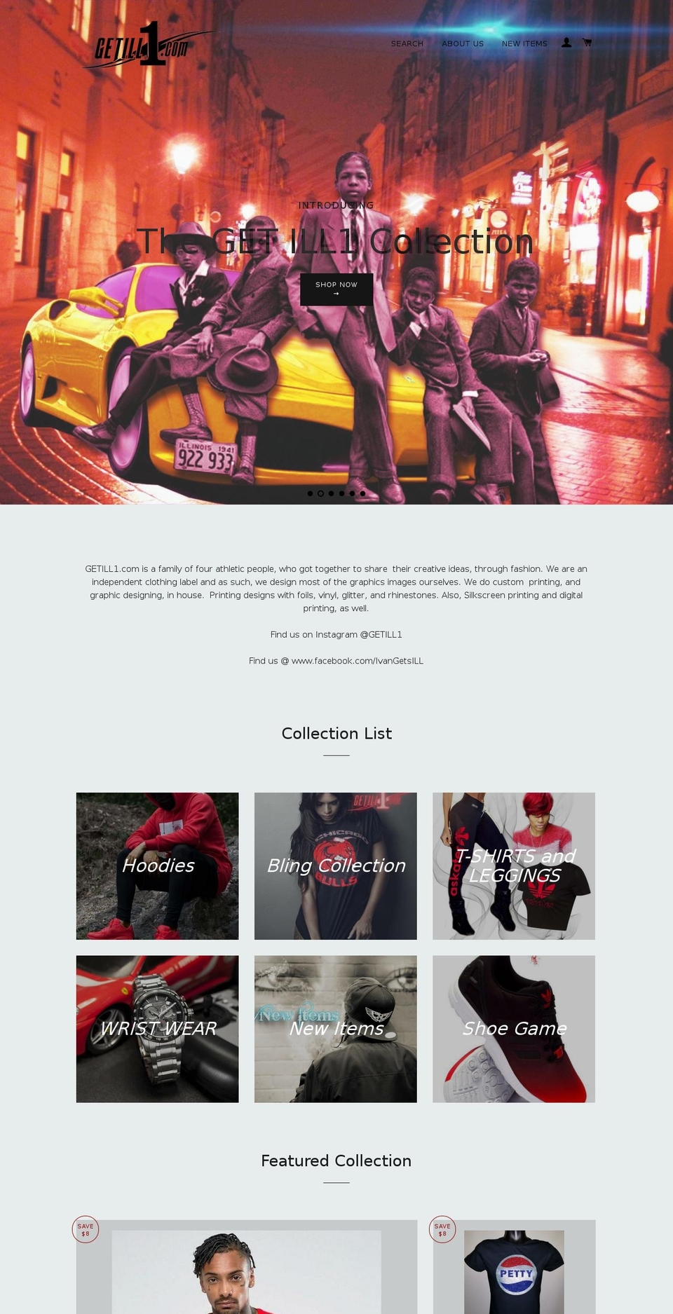 getill1.com shopify website screenshot