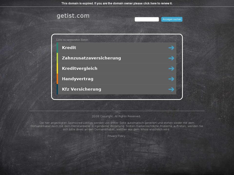 getist.com — Shopify storefront screenshot