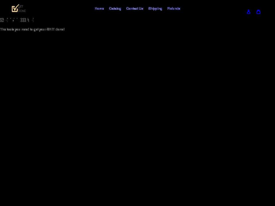 getitdone.store shopify website screenshot