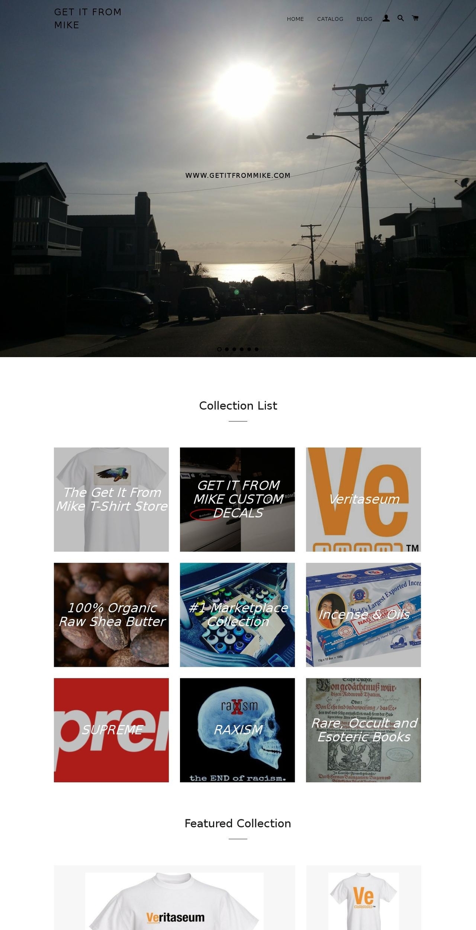 getitfrommike.com — Shopify storefront screenshot