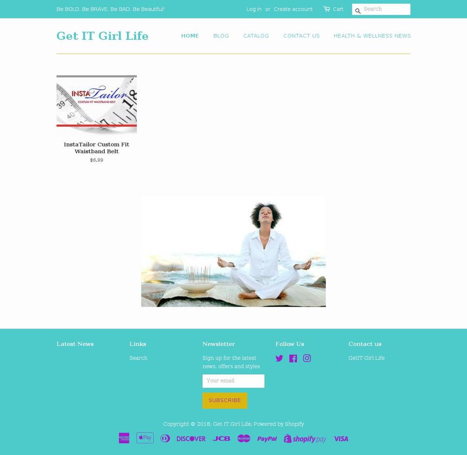 getitgirllife.com — Shopify storefront screenshot