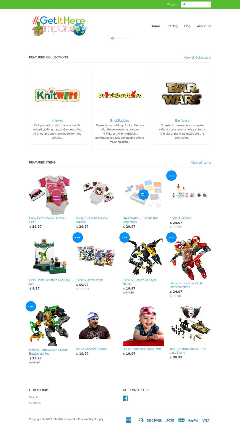 getithereimports.com shopify website screenshot
