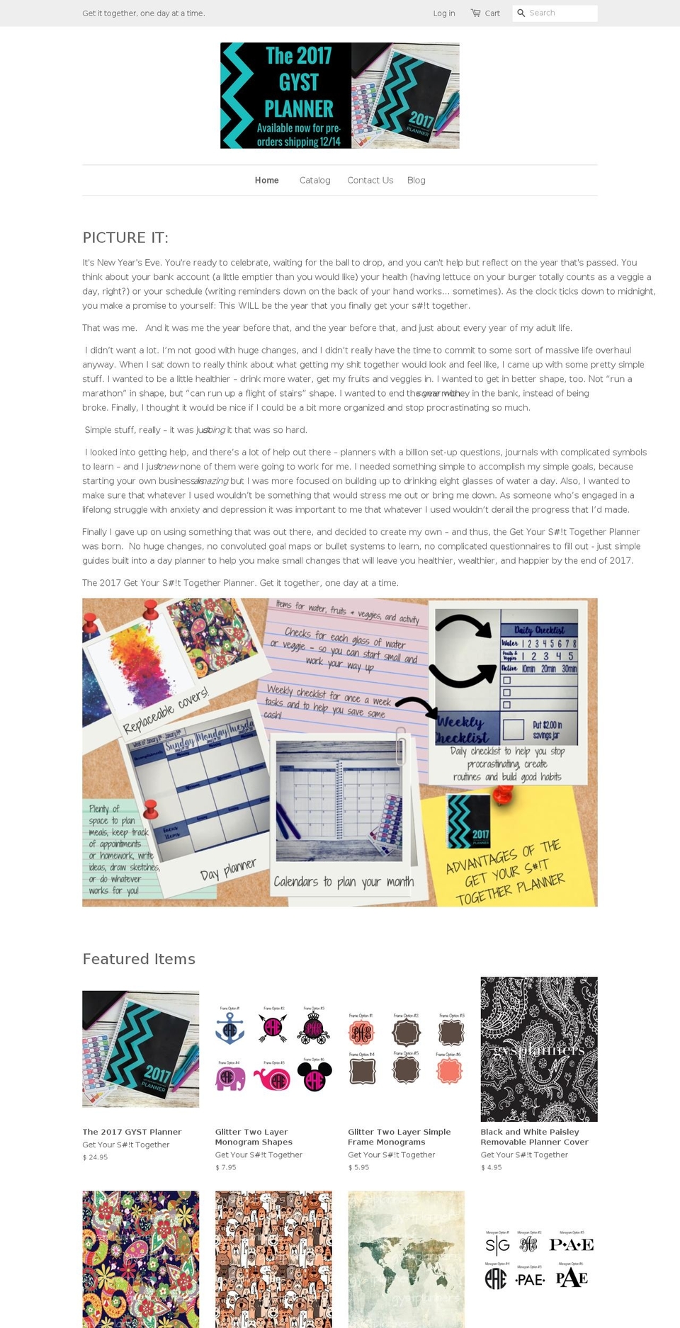 getittogetherplanner.com shopify website screenshot
