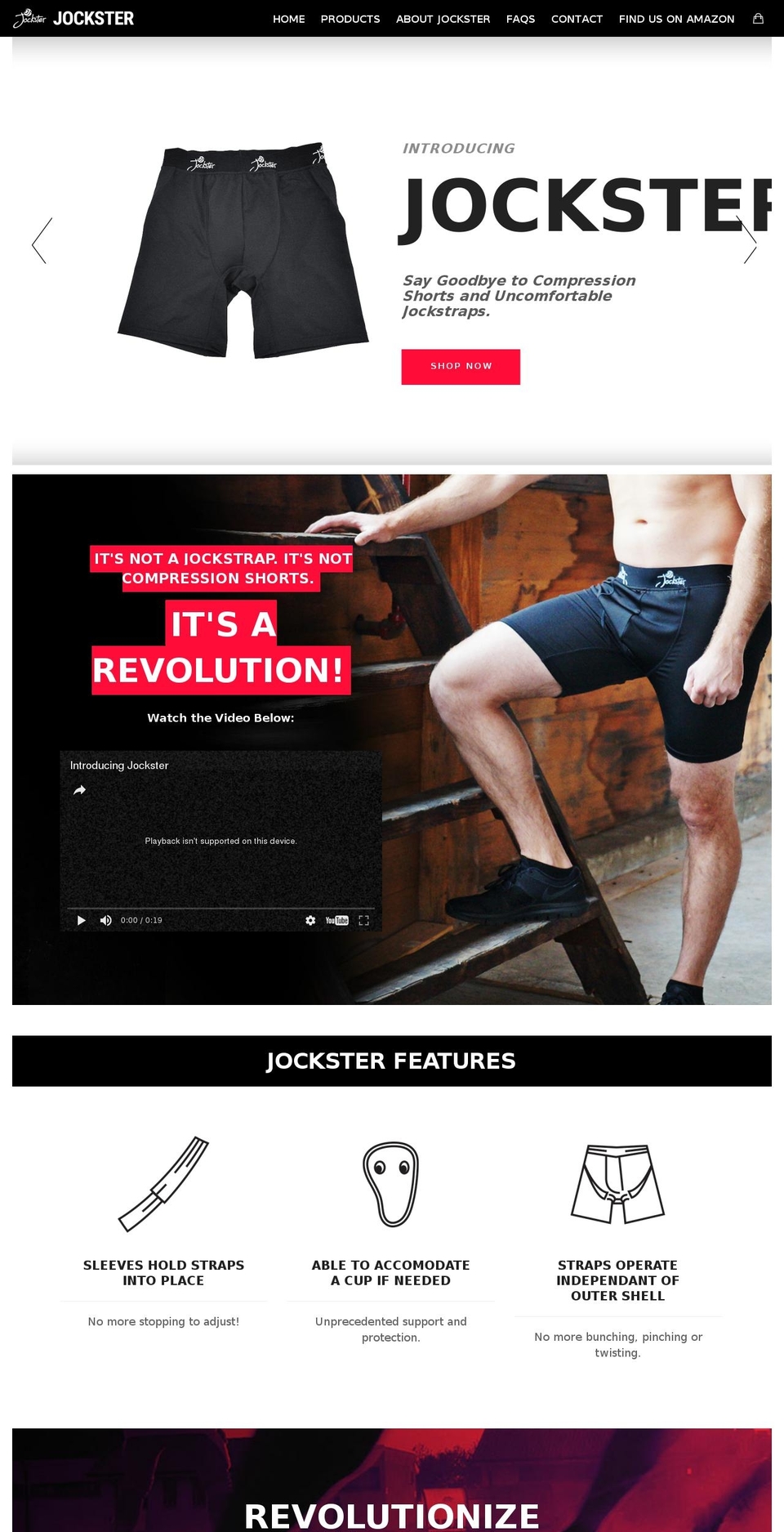 Jockster Shopify theme site example getjocksters.com