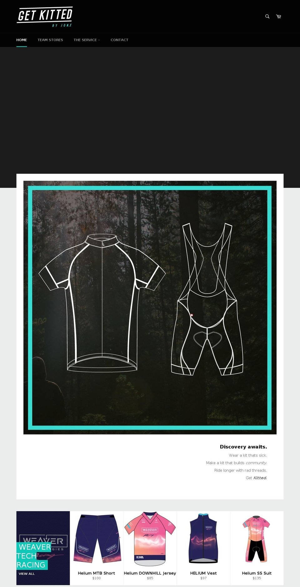 getkitted.com — Shopify storefront screenshot