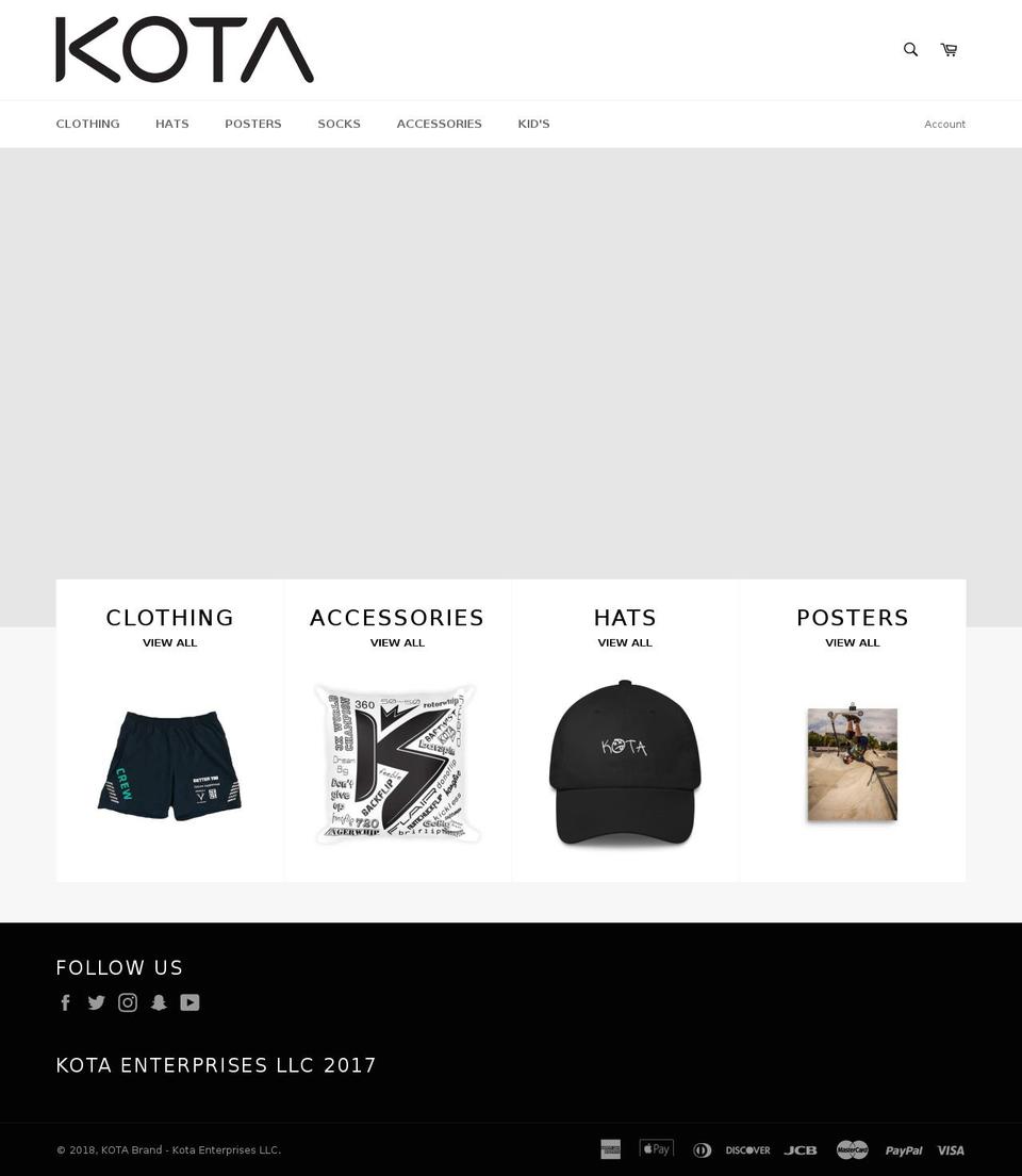 getkota.com shopify website screenshot