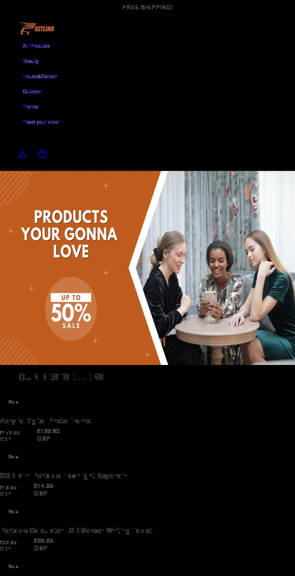 getlino.com shopify website screenshot