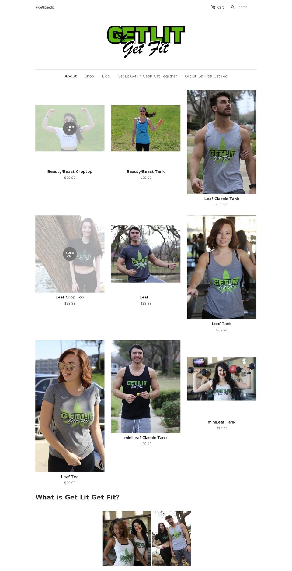 getlitgetfit.net shopify website screenshot