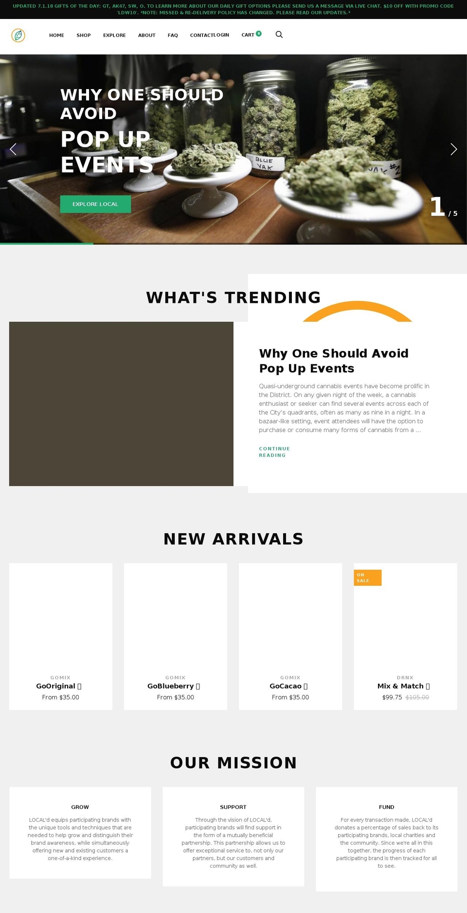 getlocaldboston.com — Shopify storefront screenshot