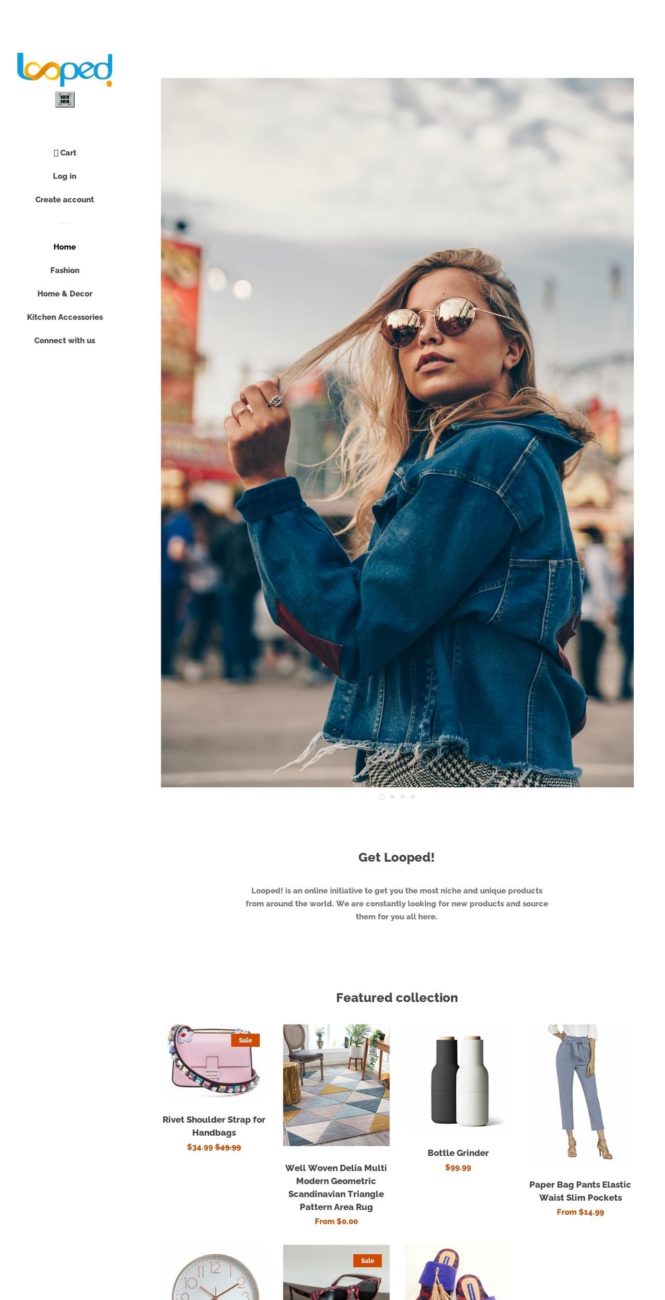 getloopedgoods.com — Shopify storefront screenshot