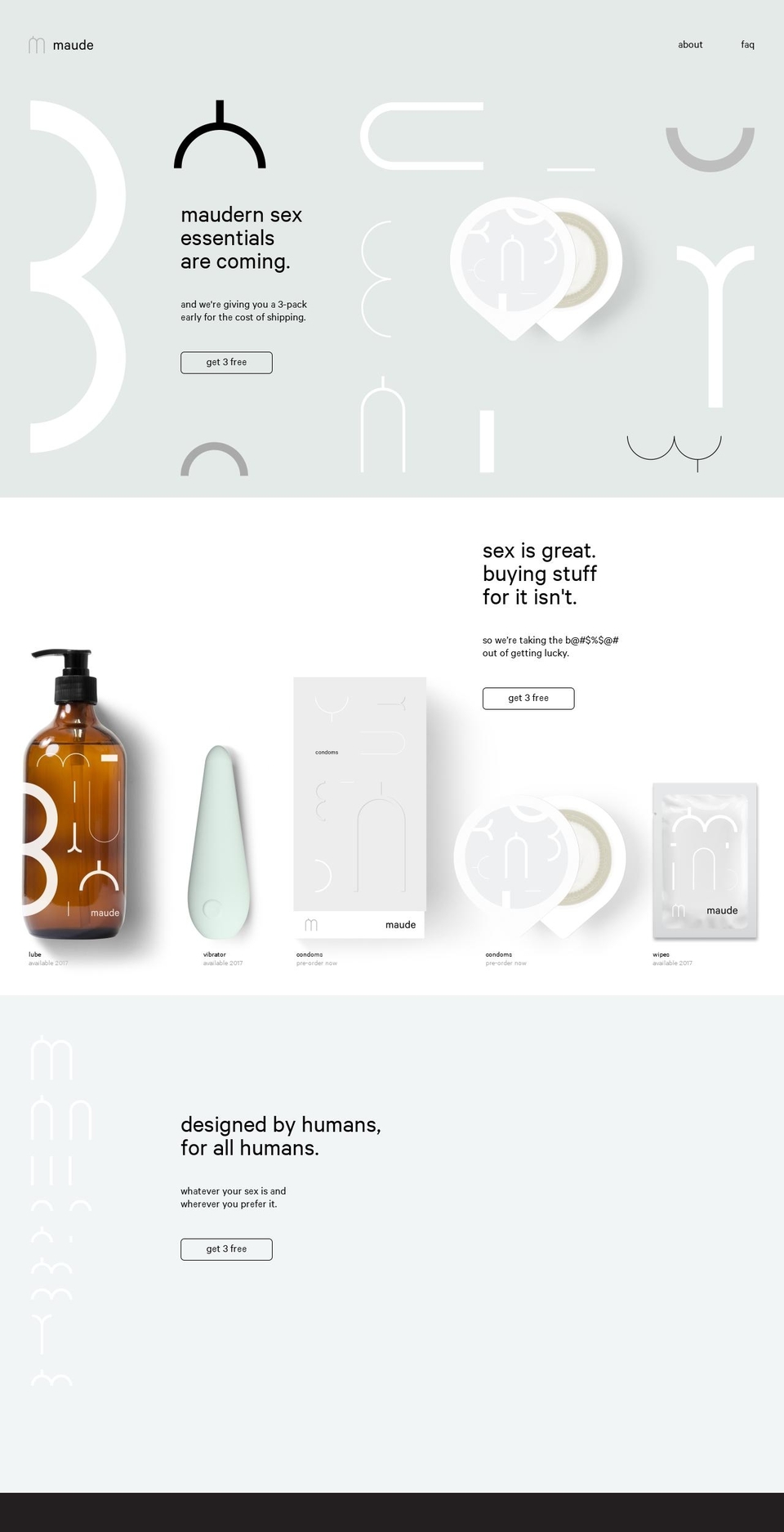 getmaude.com shopify website screenshot