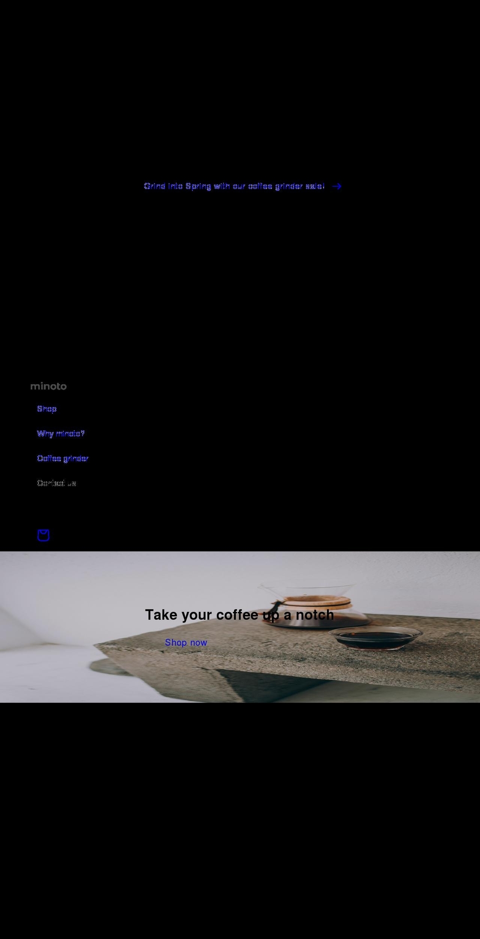 getminoto.com shopify website screenshot