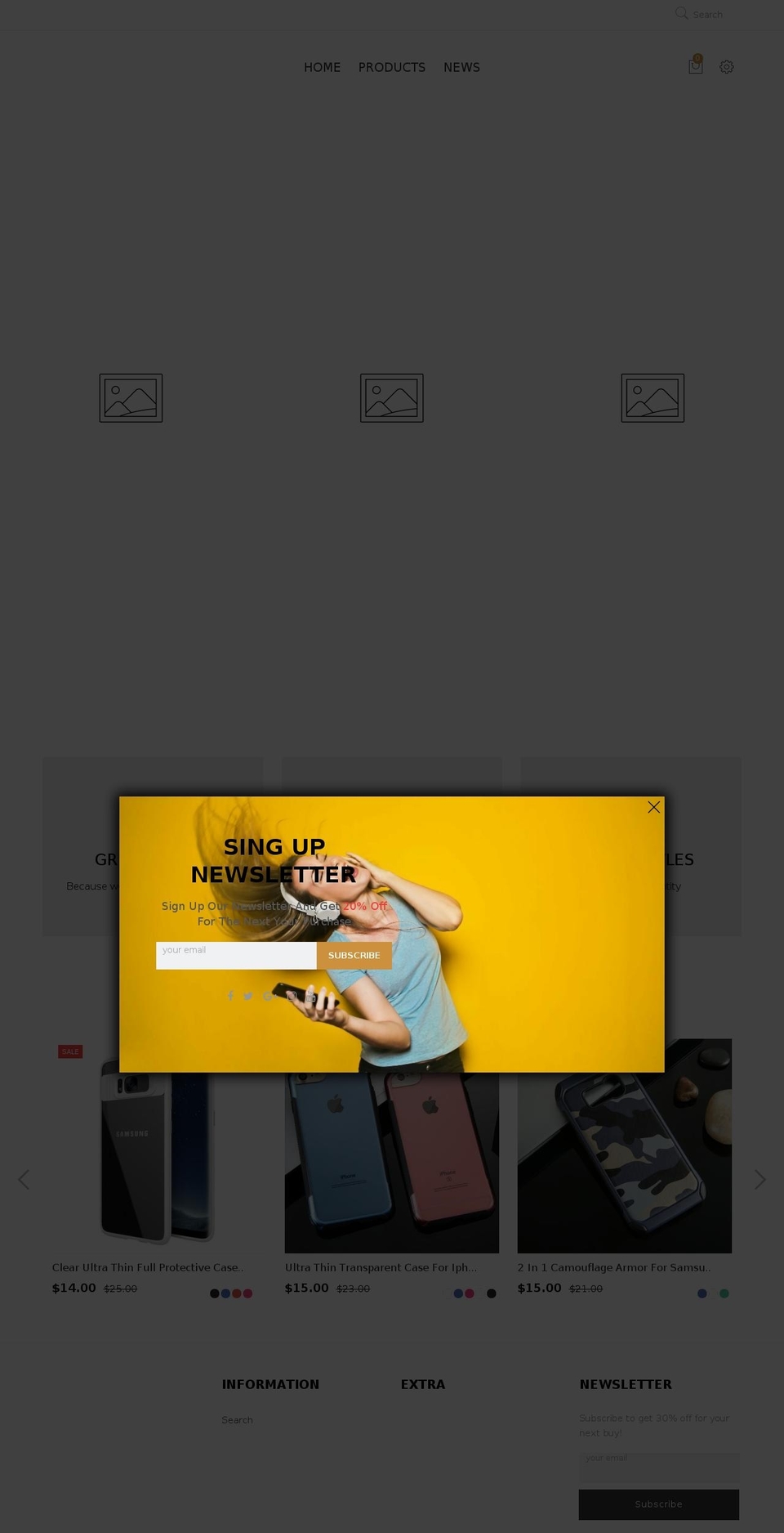getmobilecases.com shopify website screenshot