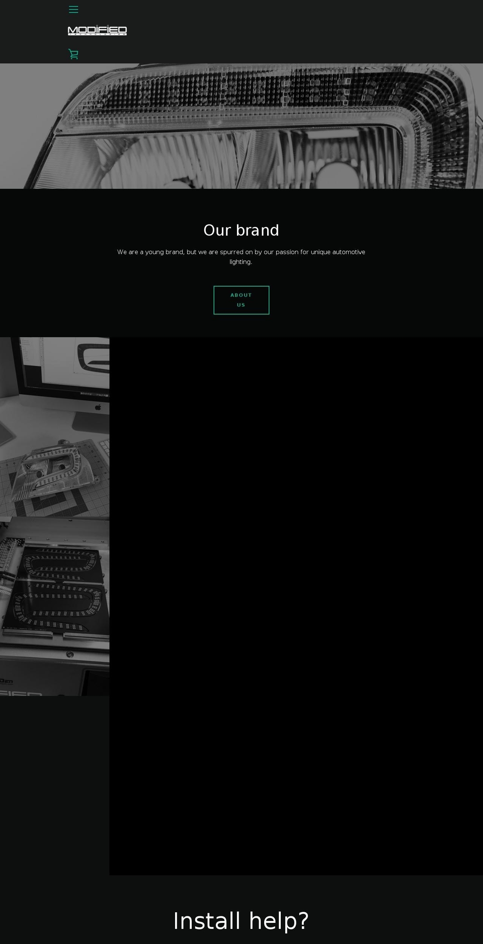 getmodified.co shopify website screenshot