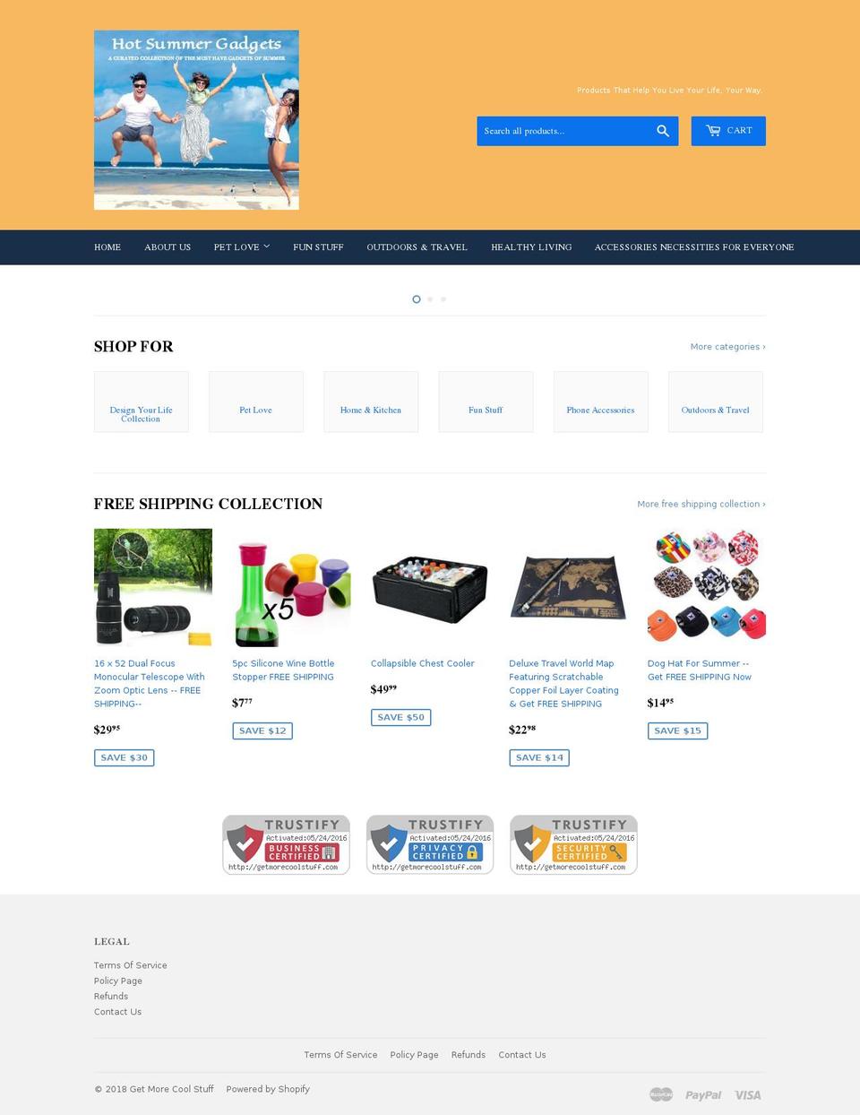 getmorecoolstuff.com shopify website screenshot