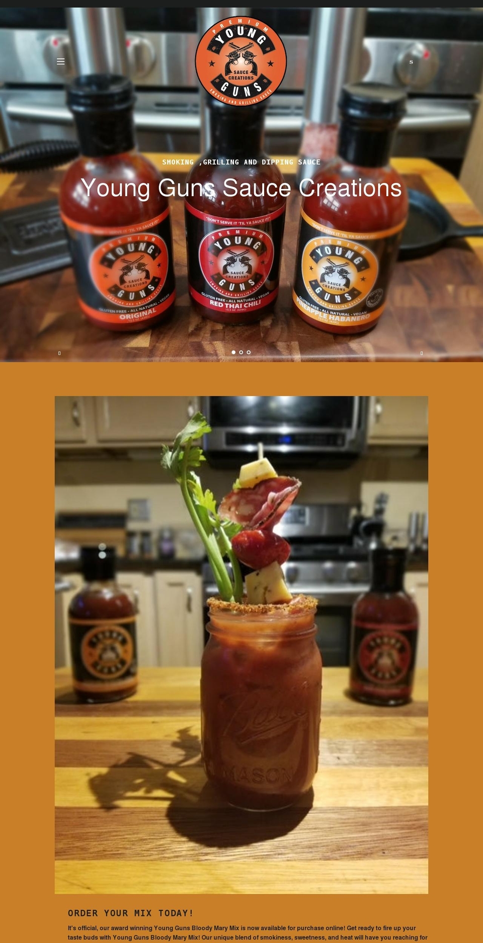 getmoresauce.com shopify website screenshot