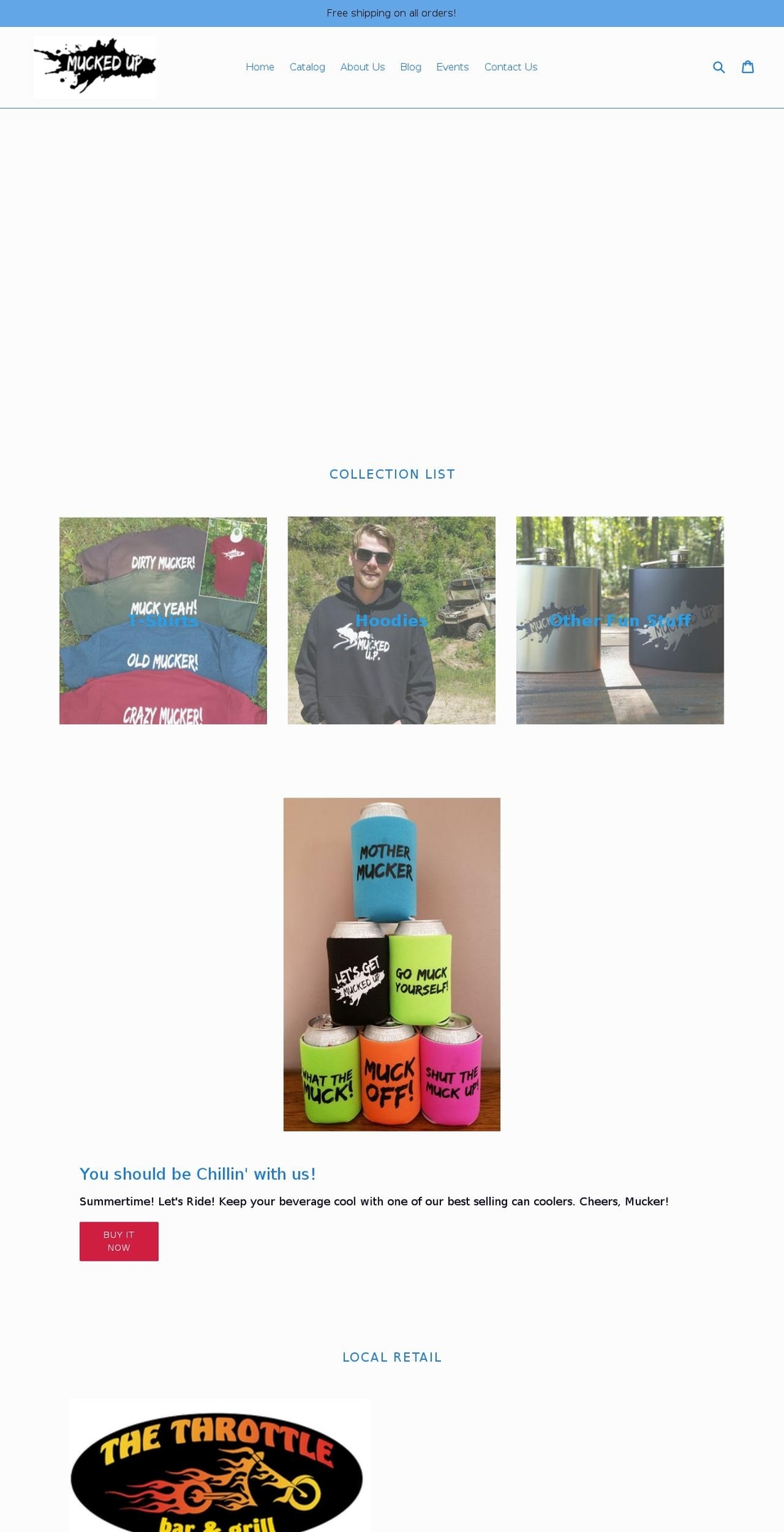 getmuckedup.com shopify website screenshot